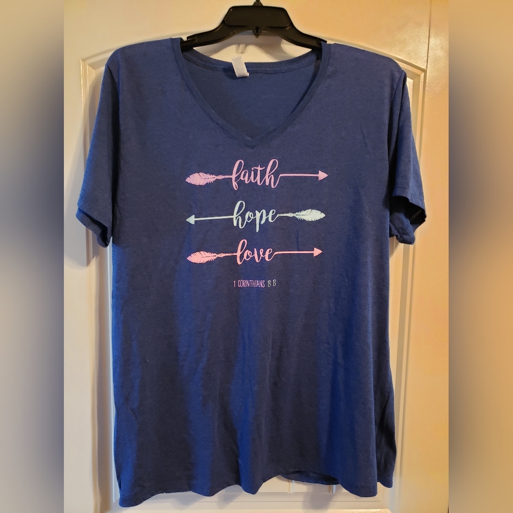 Faith Hope Love Top size 4XL (fits more as a 3XL)